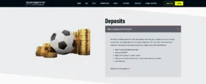 Supabets deposit